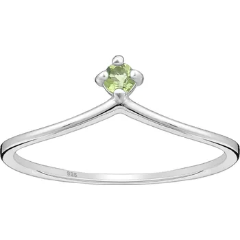 Prsten Prstýnkárna OLIVIA Stříbrný prsten zelený Peridot AG 925 ≤ 0,8g Velikost prstenu: 9 (59/60)