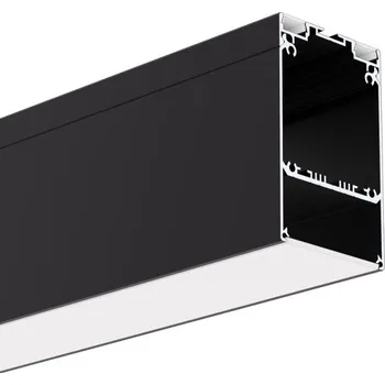 LED páska Ledshopik LED profil komorový KLUS DES černý - LED profil DES černý - 1m