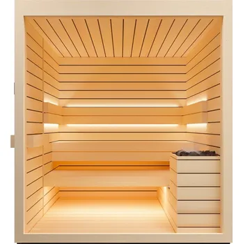 Sauna Finská sauna Auroom LUMINA 150x200 osika/olše