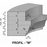 Sada fréz na změnu profilu okenního křídla s VBD - Profil "M"