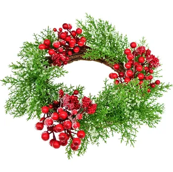 Věnec Věnec orosený s bobulemi ø35 cm