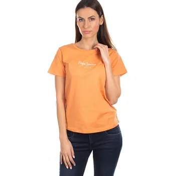 Dámské tričko Pepe Jeans Dámské tričko WENDY Barva: oranžová, Velikost: S