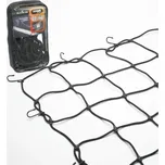 BB pružná zavazadlová síť 95x95 cm + 12 háčků BLACK