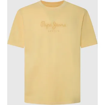 Pánské tričko Pepe Jeans Pánské tričko EMB EGGO Barva: žlutá, Velikost: M