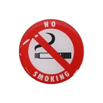 Samolepicí dekorace na vozidlo Samolepka zákaz kouření no smoking červená