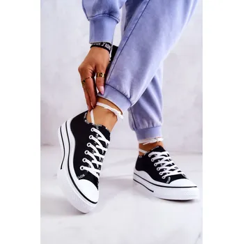 Dámské tenisky Dámské zavazováním tenisky Menifee Barva: Černá, Velikost: 36