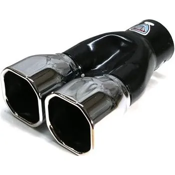 Koncovka výfuku Koncovka výfuku dvojitá hranatá chrom