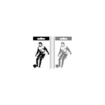 Samolepicí dekorace na vozidlo Samolepka FOTBAL černá