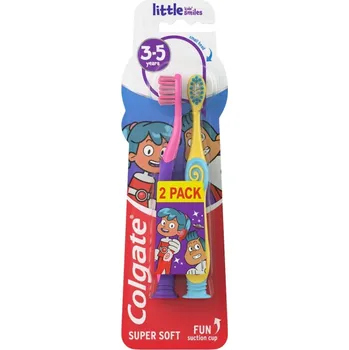 Zubní kartáček COLGATE Dětský zubní kartáček Little Kids Smiles pro děti ve věku 3-5 let 2ks