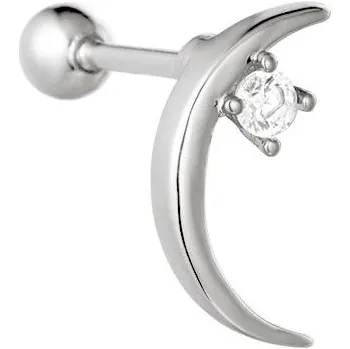 Náušnice ORNAMENTI Náušnice Moon zircon silver