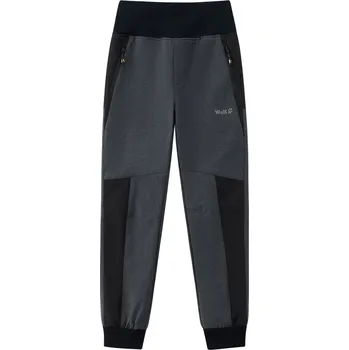 Chlapecké kalhoty Dětské softshellové kalhoty Wolf s fleecem B2499C šedé