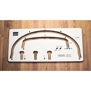 Truhlářská šablona H300 pro vytvoření elipsovitého okraje