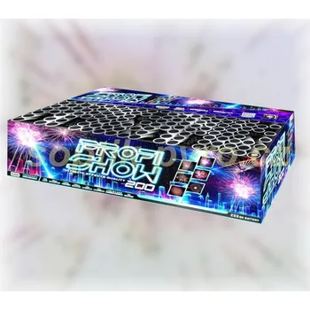 Zábavní pyrotechnika kompakt 200 výstřelů Profi show multi shape (zábavní pyrotechnika kategorie F3 (prodejné od 21 let))