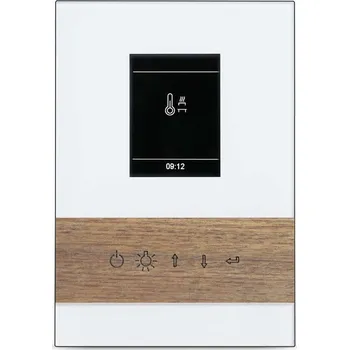 EOS EmoStyle Hi, řídící jednotka pro suchou i vlhkou saunu, bílá/ořech