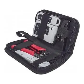 Sada nářadí Intellinet 4-Piece Network Tool Kit, sada nářadí: cable tester, krimpovací kleště, LSA narážecí nástroj, stripovač