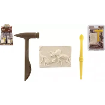 Malý archeolog dinosaurus fosilie plast 2 barvy v blistru 12 5x19x5cm 12ks