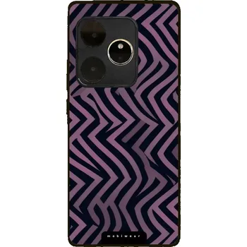 Pouzdro na mobilní telefon Lesklý kryt Mobiwear Glossy - Realme GT 6 5G - GA55G Fialové klikyháky (Prémiové lesklé pouzdro, obal, kryt Mobiwear Glossy na mobil Realme GT 6 5G - GA55G Fialové klikyháky, materiál Plast + TPU silikon - krytí po všech stranách, neošoupatelný potisk,)