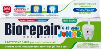 Zubní pasta Biorepair Junior 6-12 mátová pasta bez fluoridů pro děti 75 ml