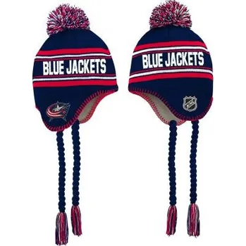 Čepice Outerstuff Dětská zimní čepice Columbus Blue Jackets NHL Jacquard Tassel