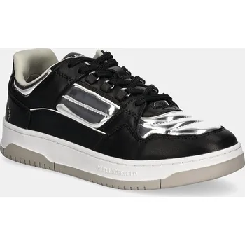 Pánské tenisky Kožené tenisky Karl Lagerfeld KREW černá barva, KL53023 KL53023.00S 99X, EUR 45