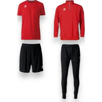 SET LUANVI POL MEDIUM, barva červená - černá, velikost S