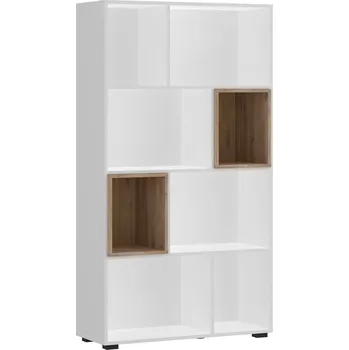 Šatní skříň Regál bílá alpská/dub medový castello MARLOW