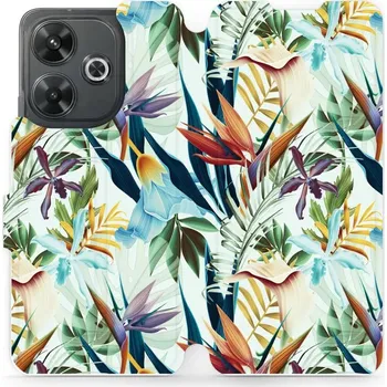 Pouzdro na mobilní telefon Flipové pouzdro Mobiwear - Xiaomi Redmi 13 - M071P Flóra (Knížkové flip pouzdro, obal, kryt na mobil Xiaomi Redmi 13 - M071P Flóra, materiál Umělá kůže + TPU - ochrana 360°, stojánek, silikonová vanička, magnetické zavírání)