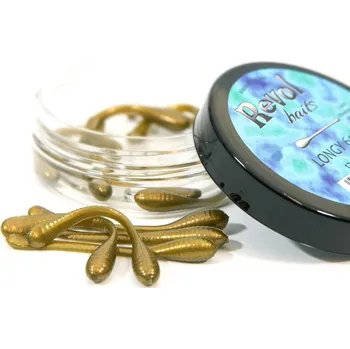 Umělá nástraha Revol Baits nástraha Longi 60mm příchuť sýr-česnek, barva olivová perleť 12ks