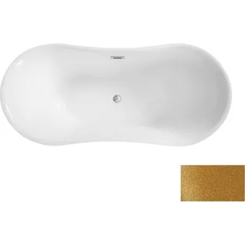 Vana Volně stojící vana AMBER Glam - zlatá,VANAMBER170GG1