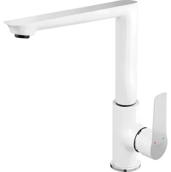 Vodovodní baterie Ferro Adore White kuchyňská baterie stojící chrom-bílá BDR4