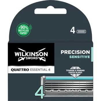 Wilkinson Sword Quattro Essential 4 Precision Sensitive náhradní břity
