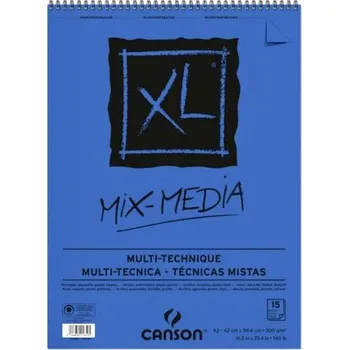 Umělecký papír Canson XL Mix Media skicák A2 300g 15 listů