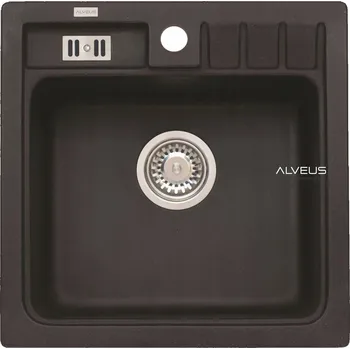 Granitový dřez Jednokomorový granitový dřez Alveus 1 černý