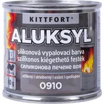 Kittfort ALUKSYL VYPALOVACÍ SILIKONOVÁ ŽÁRUVZDORNÁ BARVA Barva: stříbrná 0910, Balení: 80 g