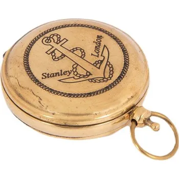 Mosazný retro kompas Stanley London - Anchor, Sittar