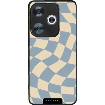 Pouzdro na mobilní telefon Lesklý kryt Mobiwear Glossy - Xiaomi Poco F6 5G - GA59G Modrá a béžová šachovnice (Prémiové lesklé pouzdro, obal, kryt Mobiwear Glossy na mobil Xiaomi Poco F6 5G - GA59G Modrá a béžová šachovnice, materiál Plast + TPU silikon - krytí po všech stranách,)
