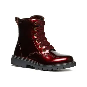 Dámská obuv Kozačky Geox J Shaylax Girl J46EXA 00067 C7005 M Bordó 26