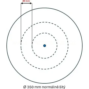 Lešticí kotouč Leštící kotouč Počesané molino rozměr 350x25x otvor (varianty), Počesané molino 350x25 - otvor 16, normálně šitý