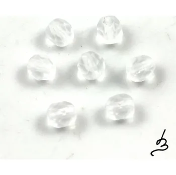 Korálek Broušené korálky 6mm frosty – 30 ks