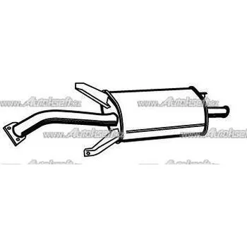 Zadní díl výfuku Starline Koncový díl výfuku 82.26.400