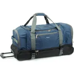 Střední cestovní taška na kolečkách, dvoukomorová 80l Airtex 819/65 modrá