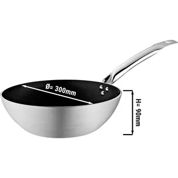 Pánev G.Gastro Hliníková pánev Wok - Ø 30 cm D9779491