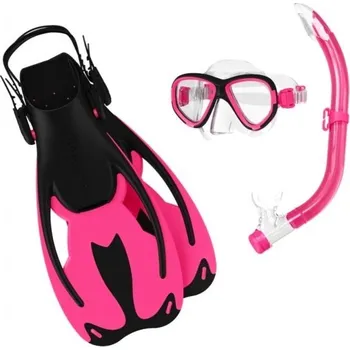 Potápěčské vybavení Newcential AB-13706 Dětský set na potápění a šnorchlování 34-38, růžová