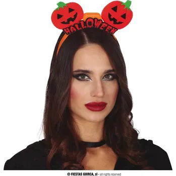 Karnevalový doplněk Guirca Svítící čelenka s dýněmi