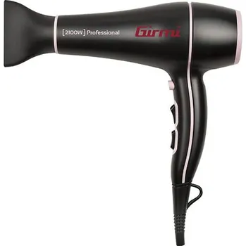 Fén Vysoušeč vlasů Girmi, PH4607, AC motor, 2 rychlosti, 3 teploty, 2000-2200 W