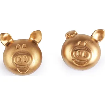 Vánoční dekorace Prima-obchod Zlaté prasátko pro štěstí zlatá