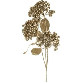 umělá květina Dekorativní větvička 206A - zlatá