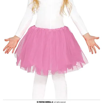Guirca Dětská tylová sukně Tutu růžová 30 cm