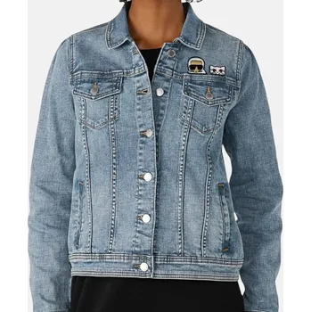 Dámská casual bunda Dámská džínová bunda Karl Lagerfeld - Velikost XS, Barva Modrá 55995