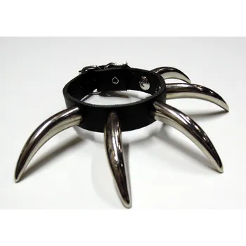 Náramek Kožený náramek s hroty CLAW STX-WB300 Velikost: UNI